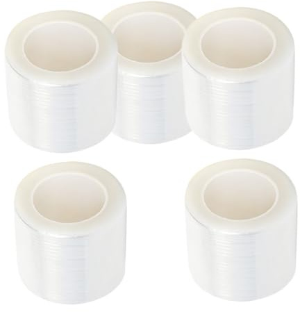 Mikinona 5rollo Film Transparente Para Tatuajes Semipermanentes Envoltura De Plástico Accesorios De Calidad Para Uso Casa y Salón