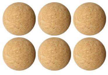Generisch Tischfußball Kickerballersatz Tischfußball Kickerbälle Korkkugeln Naturkork Zubehör Tischfußball Zubehör Korkball Bälle Tischfussball Bälle Ersatzbälle 36 Mm, Holzfußball, 1/6/12 Stück