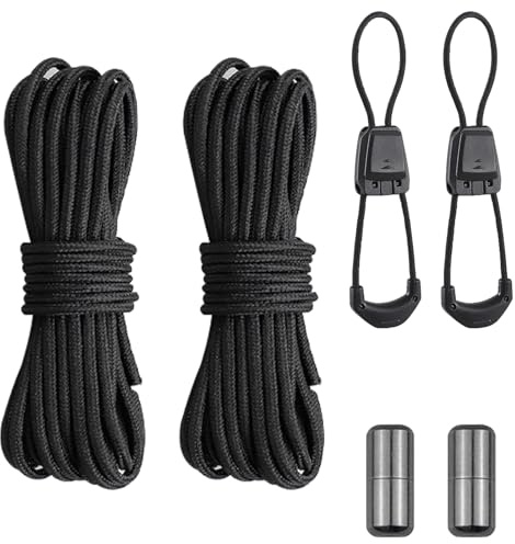 Set di lacci Quicklace per Salomon, senza legatura, di ricambio per scarpe sportive e all'aperto, sistema di chiusura rapida, Nero