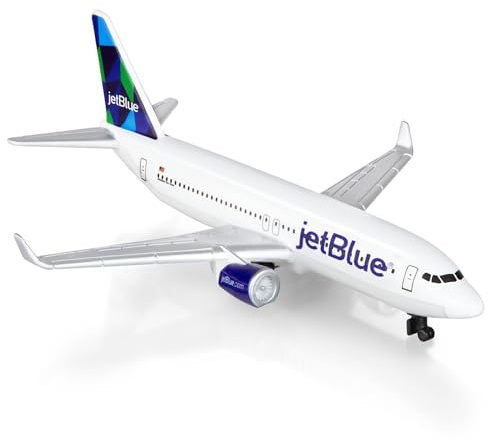 HANGOU Model Airplane American Jet Blue Plane Model Plane Airplane for Collection & Gifts