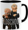 OM3® - Oldschool - Tasse | Keramik Becher | 11oz 325ml | Beidseitig Bedruckt | Schwarz