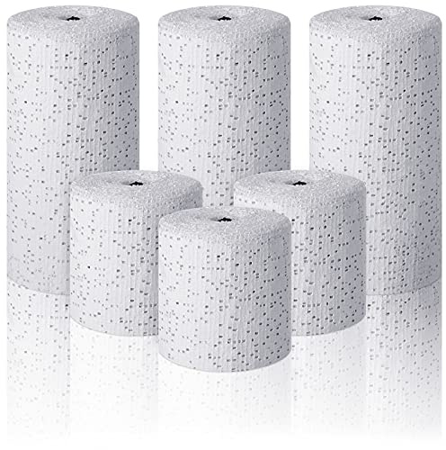 Nuanchu 6 Rolls Plaster Cloth Gauze Bandage Undercast Padding Wrap Use Strips Wrap Cast Material for for Project, Mask Making, Sculptures, Body Casts, Scenery Construction (1.97 x 3.93 Inch White)