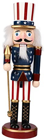 Homoyoyo Cascanueces de madera, decoración navideña, cascanueces soldado figuras 9. 8 clásicas colgantes para estanterías, mesa, casa, árbol decoración (Art 3)