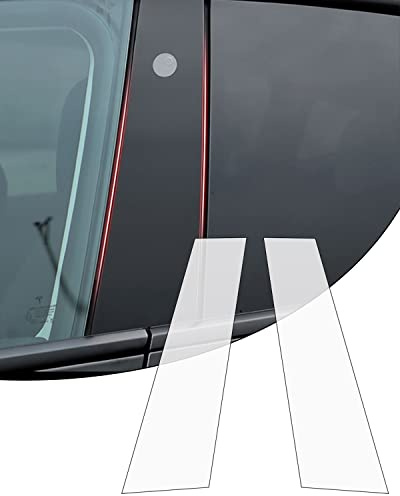 Window Center Pillar PPF Protective Film, 8-mil Thick Pre-Cut Center Pillar Clear Protective Film, Anti-Scratch Protective Film Waterproof Mirror PPF Protective Film Compatible with Tesla (Model 3)