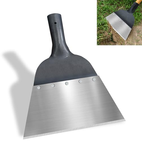 24cm Gartenschaufel Stahl-Reinigungsschaufel,24cm Multi Reinigungsschaufel Gartenhelferin Geeignet für Landwirtschaft und Gärten Unkraut,Schneeschaufeln,Enteisen,AußEnbereich,Haus,Bauernhof