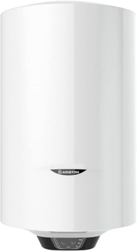 Ariston Pro1 Eco Slim - Termo Eléctrico 30 Litros Bajo Consumo Vertical, Calentador de Agua Eléctrico con Función ECO 37,3x35,3x63,1 cm, Fabricado para Instalación en España, Eficiencia A Rango (A+/F)