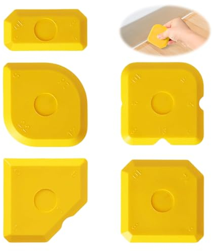 5 StüCke FugengläTter Set Silikonabzieher, Professioneller Fugen-Spachtel Silikon, Werkzeug Zum Abziehen & GläTten Von Fugenmasse