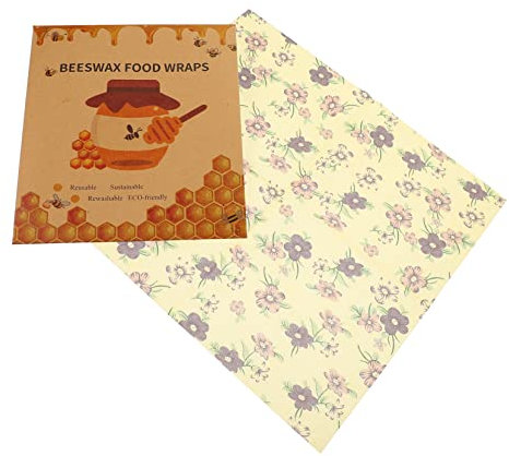 IWOWHERO 3pcs Beewax Wrap Fresh-Keeping Cloth Household Food Beewax Wraps Practical