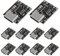 AITRIP 10 Pack Ultra-Mini USB Type C 3.7V Lithium Battery Charger Board 4.2V Charging Module with Protection Circuit and LED Charge Indicators 5V USB-C
