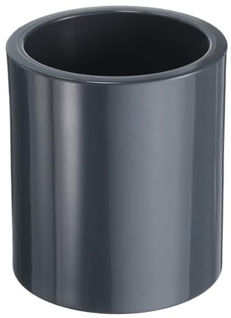 sourcing map 2pcs PVC Pipe Coupling Adapter 2 Straight Socket Coupling Pipe Fittings Furniture Build Grade Connectors for Sewer Plumbing Drain Pipe Water Supplies Build Garden