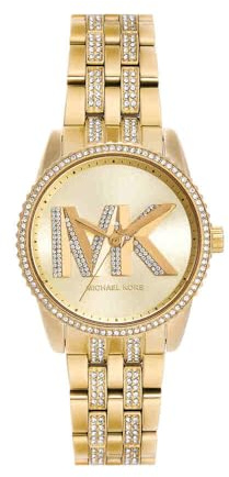 Michael Kors Reloj Bryant para Mujer, Movimiento de Cuarzo de Tres Agujas con Correa de Acero Inoxidable o cerámica, 35 mm, Tono Oro
