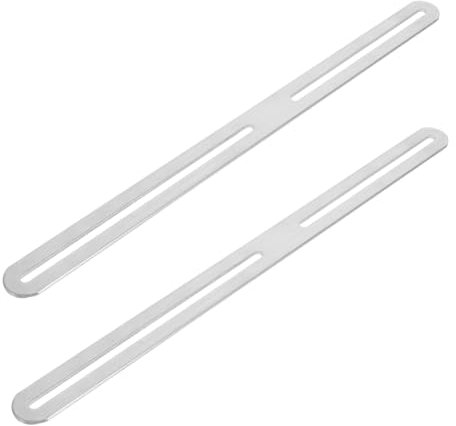 GANAZONO 2 Piezas Soporte de Inoxidable Ajustable para Buzón Kit de Placas de Reparación para Instalación y Duradero