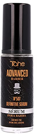 Tahe Advanced Barber Siero idratante per barba con olio di argan e vitamina E Nº501 Definitive, 30 ml