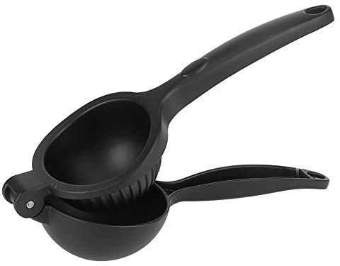 Manuelle Zitronenpresse Zitrus Zink Legierung Orange Fruchtpresse Entsafter Quetschwerkzeug Küchenzubehör Zubehör(Schwarz)