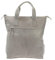LECONI Rucksack bequemer Lederrucksack praktischer Freizeitrucksack City Stadt Damen und Herren aus Leder 31x33x10cm hellgrau LE1031-cha