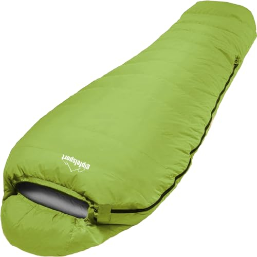 Gipfelsport Ultraleicht Schlafsack 3 Jahreszeiten [0°C, 10°C] Ultralight Sleeping Bag [950g] Ultraleichter Mumienschlafsack für den Sommer [100GSM] Trekking Sommerschlafsack für Camping