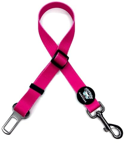 Joyride Harness Dog Safety Seat Belt - 23.5 x 1 in, Adjustable Car Safety Buckle, Thick Heavy Duty Nylon, Secure and Convenient Vehicle Latch, Variety of Colors Available