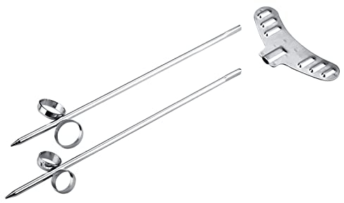 Tbest 2 Unids/Set Cortador en Espiral de Verduras de Acero Inoxidable Manual Patata Zanahoria Pepino Rodillo para Tallar Cortador en Espiral para Verduras, Cuchillo en Espiral de