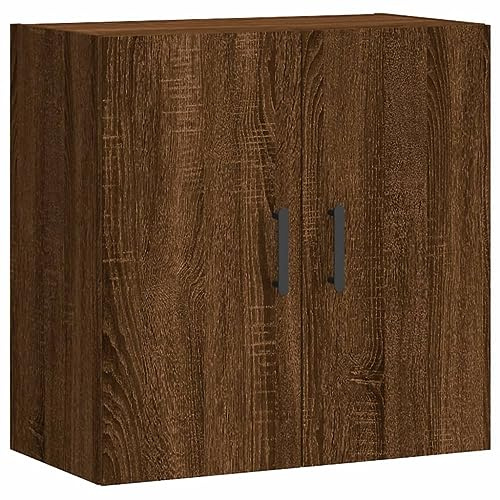 vidaXL Armadietto a Muro Rovere Marrone 60x31x60 cm Legno Multistrato, Mobile a Muro, Mobile espositivo, portaoggetti da Parete, arredo da Soggiorno
