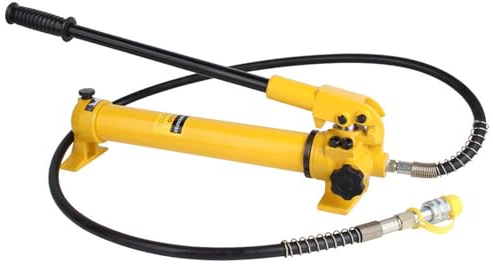 KEESUNG 700 Bar Hydraulische Handpumpe, CP-700 350CC Hydraulikhandpumpe mit Schlauch für 4-/10 Tonnen Hydraulikzylinder