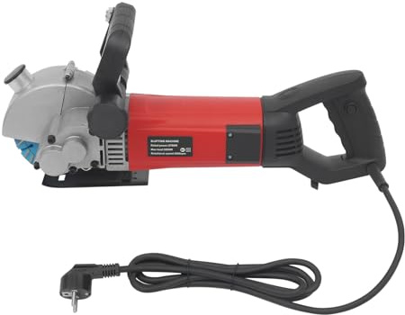 Elektrisk väggfräs, slitsmaskin, betongsåg 3 500 W med laserguide 5 000 varv/min max. Spårdjup och bredd 40 x 42 mm 133 mm sågblad för tegel betong marmor