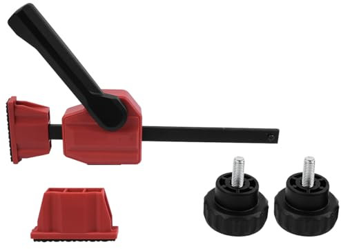 Tiardey 3/4 Dog Hole Clamp High Clamping Force Up to 154 Lbs, Adjustable Bench Clamp with Protective Pads for Woodworking Quick Clamps for 19mm Bench Dog Holes