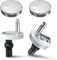 YOURKAY 2 Pezzi Cerniere Copriwater, Accessori per Sedile WC Set di Fissaggio Accessorio, Cerniere Tavoletta WC, Kit di Ricambio per Viti e Bulloni del Sedile Della Toilette