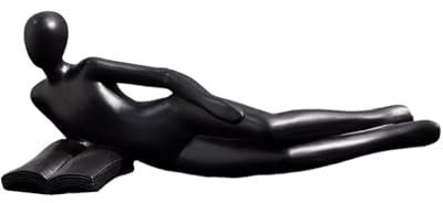 our fave Statue de femme à la pensée abstraite en résine moderne et esthétique pour décoration d'étagère et de bureau