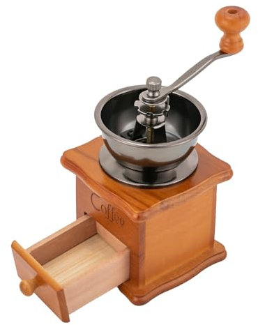 Macinino Caffè, Mulino Caffè retrò, Manuale, Con Manovella, Cassetto In Legno, Per Macinare La Casa, Utilizzato Come Decorazione In Salotti, Armadi, Hotel E Altri Luoghi