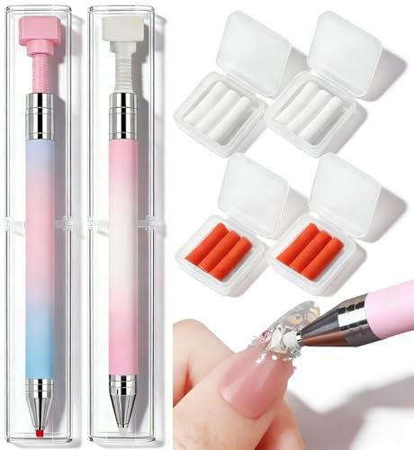 Siyrdxcbt 2 Accesorios Diamond Painting Degradada Kit Diamond Painting Incluye 4 Cajas Bloques Cera y 2 Cajas Almacenamiento Ideal Opción para Lapiz Pintura Diamante y Manualidades Arte en Uñas DIY