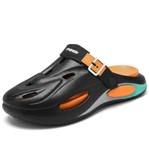 Sandalias Tipo Zueco para Hombre con Soporte para el Arco Zapatillas de jardín Sandalias de Playa Antideslizantes sin Cordones