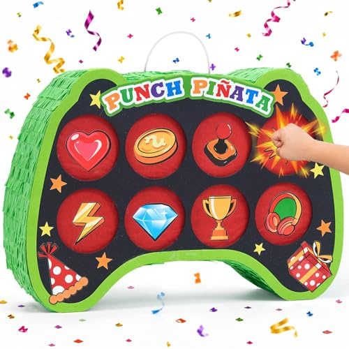 WERNNSAI Gamer Controller Pinata – Punch Box Décoration d'anniversaire pour fête
