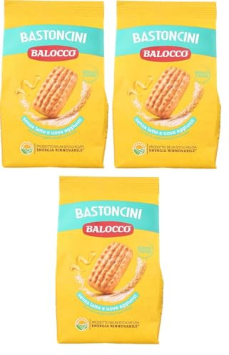 3x Balocco Bastoncini Kekse mit Zitronennote zum Frühstück 700g biscuits cookies