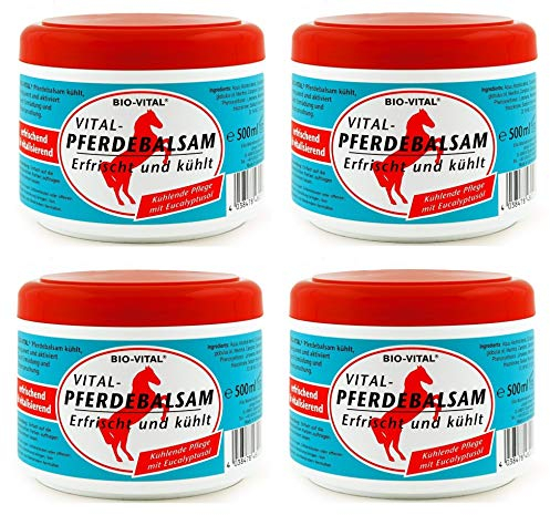 Bio Vital Baume pour cheval 500 ml – Huile d'eucalyptus Balsam Sport Gel