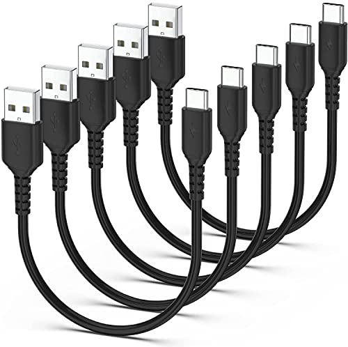 Cavo USB C corto 30cm [5 pezzi], Cavo USB Type-c Ricarica Rapida 3A da USB A a USB C cavo tipo C di ricarica per Samsung Galaxy S21 S20 S10 S9 S8+, Note 10/9/ 8+, Huawei P30/P20, OnePlus