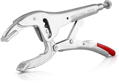 Alicate de Bloqueo, MAXPOWER Tenaza Grip Cr-V 10”/260mm con Cuatro Ajustes de Engranajes 50-100mm Mordaza Grip Locking Plier