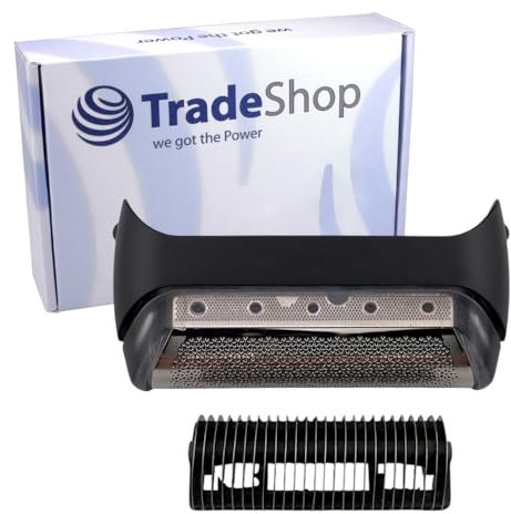 Trade-Shop 2in1 Scherteil kompatibel mit Braun 170, 170s-1, 1715, 1735, 1775, 180, 190, 190s-1, 2000, 2615, 2675, 2765, 2775, 2776 Folie + Messerblock