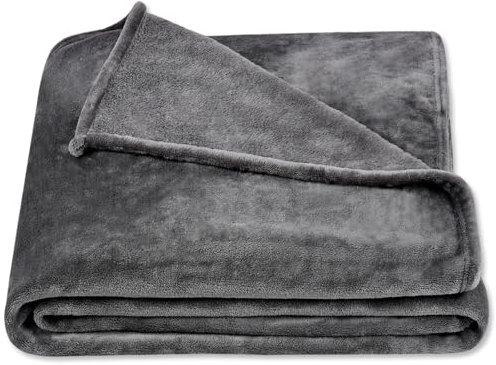 Generisch Kuscheldecke Flauschig Groß 220x240 cm, Sofadecke Kuschelig XXL, Flauschige Decke Grau, Fleecedecke 220x240, Wärmende Geschenke für den Winter