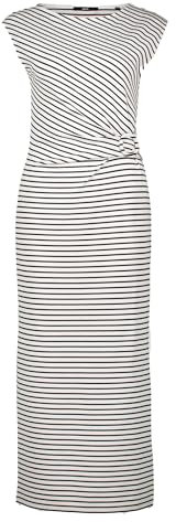 zero Damen Jerseykleid mit Streifen 44, CreamDark Blue