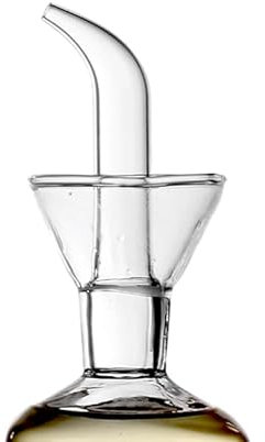 Olietta Ugello di ricambio per bottiglia di olio d'oliva, in vetro borosilicato, adatto per versatori di olio da 500 ml, 250 ml e 125 ml