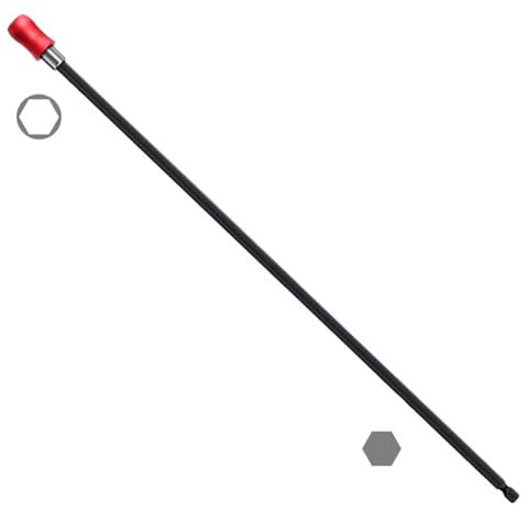 kesurpae Rallonge de porte-embout pour visseuse à chocs pour embout long, rallonge d'embout en métal et acier inoxydable, 400 mm