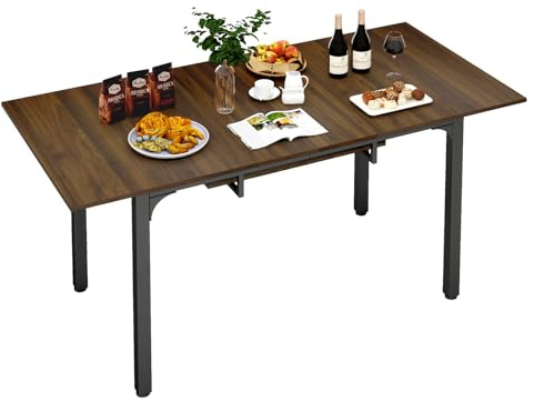 ARTETHYS Esstisch Ausziehbar 110/149x70 cm, Moderner Küchentische Esszimmertisch, Rechteckiger Tischplatte für 4-6 Personen, Holztisch mit Metallbeinen, Tisch für Esszimmer, Küche, Wohnzimmer