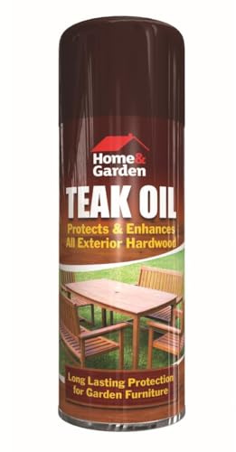 H&G Teak Oil 400ml – Protective Wood Treatment for Teak, Hardwood Furniture & Outdoor Surfaces – 2614