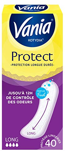 Vania Kotidia - Salvaslip di protezione a lunga durata, sensazione fresca, 40 proteggi salviette