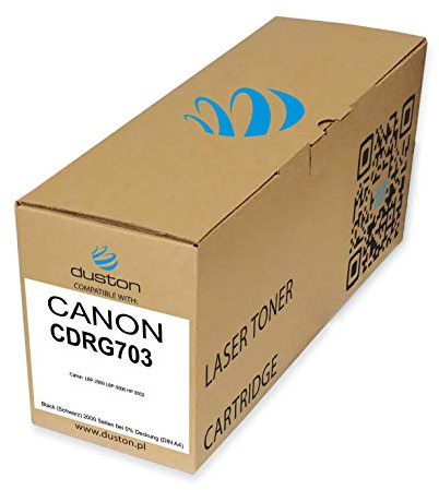 duston CRG703, 7616A005AA Toner nero compatibile con Canon LBP-2900 LBP-3000 HP 3052