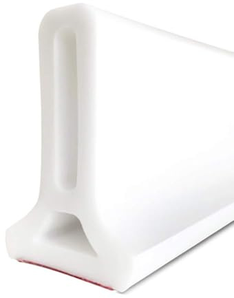 Duzzy 67 Inch Collapsible Shower Water Dam Shower Stopper Barrier and Retention System and Keeps Water Inside Threshold Dry and Wet Separation Suitable for Bathroom and Kitchen