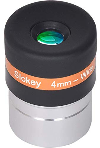 Okular-Teleskop 4 mm, Pro Slokey, asphärische HD-Linse mit 62 Grad, breites Sichtfeld und außergewöhnliche optische Qualität für ein scharfes und helles Bild, sehr leicht, kompakt und robust (3,1 cm)