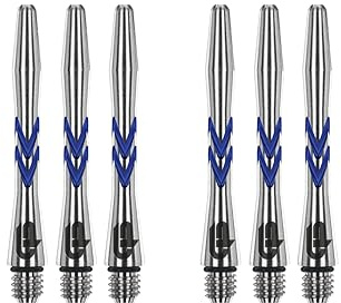 RED DRAGON Gerwyn Price Iceman V-Groove Aluminium Short Blue Stems