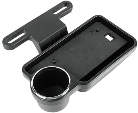 Car Headrest Tray, Car Back Seat Organizer with Cup Holder, Multifunctional Foldable Car Table for Backseat, Portable Auto Headrest Drink Holder Food Tray 26.5x8.5x15.5cm