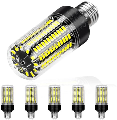 WENNI E27 LED Kaltweiss 6000K, Extra Hell 30W 3520LM Glühbirne, Ersetzt 300W Leuchtmittel, Maiskolben LED E27 Energiespar Lampe, Nicht Dimmbar, AC 85-265V, 6er Set